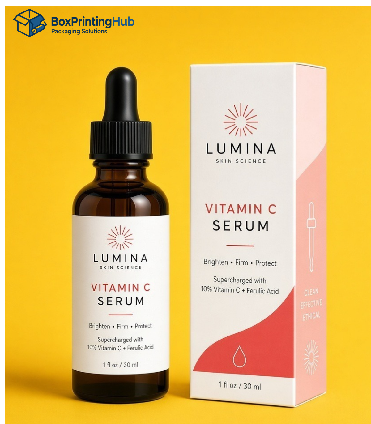 Custom face serum boxes
