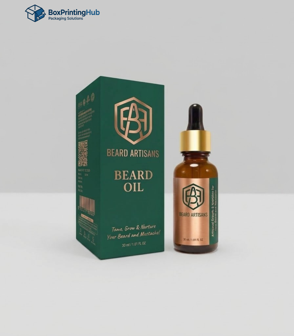 Custom Beard Oil Boxes