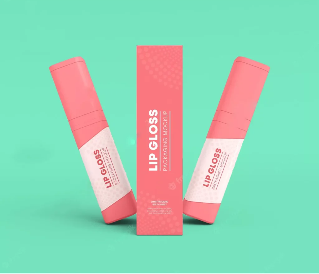 Custom lip gloss boxes for branded cosmetic packaging in USA
