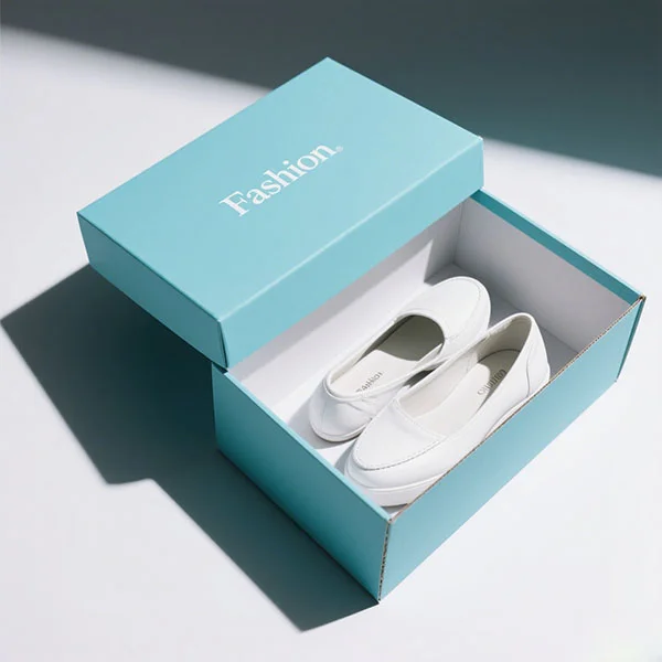 Custom shoe boxes with logo for footwear brands in the USA featuring premium printed packaging and durable wholesale shoe box solutions.