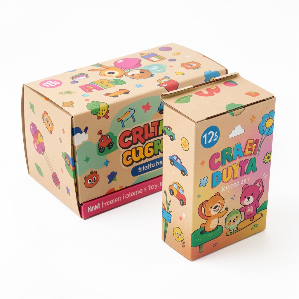 Custom toy boxes with colorful printed packaging for retail toy products