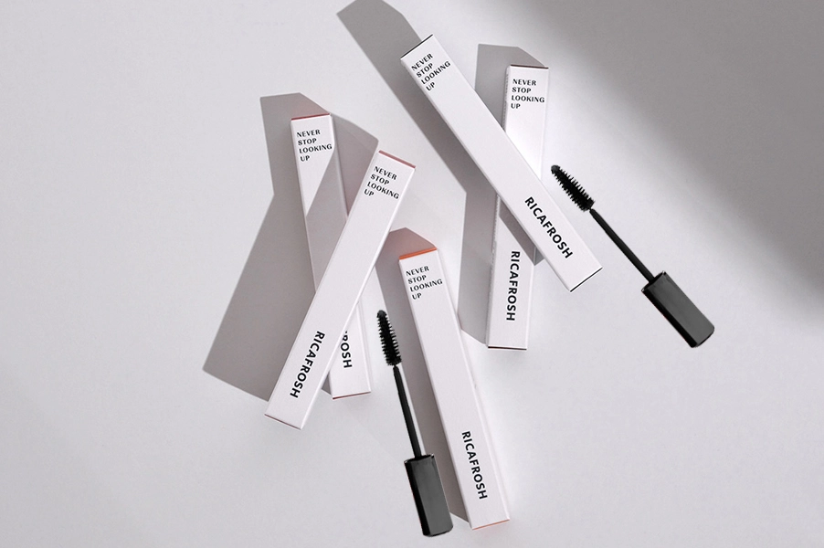 Custom mascara boxes with premium printed cosmetic packaging by Box Printing Hub